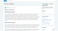 Desktop Screenshot of animereactor.org